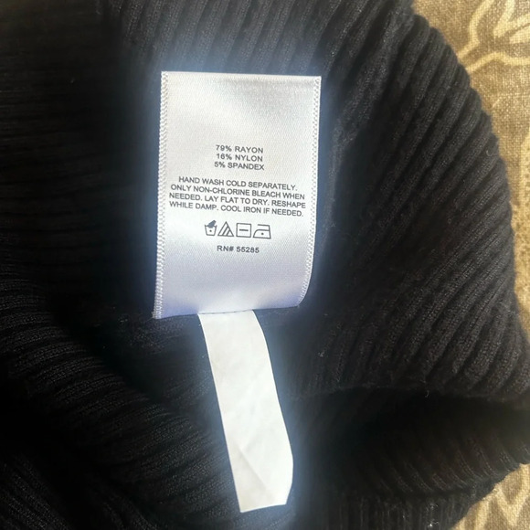 Express Stretch Rib Knit Midi Sweater Dress - Picture 10 of 11